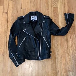 Walter Baker ‘Liz’ Leather Moto Jacket, size XS